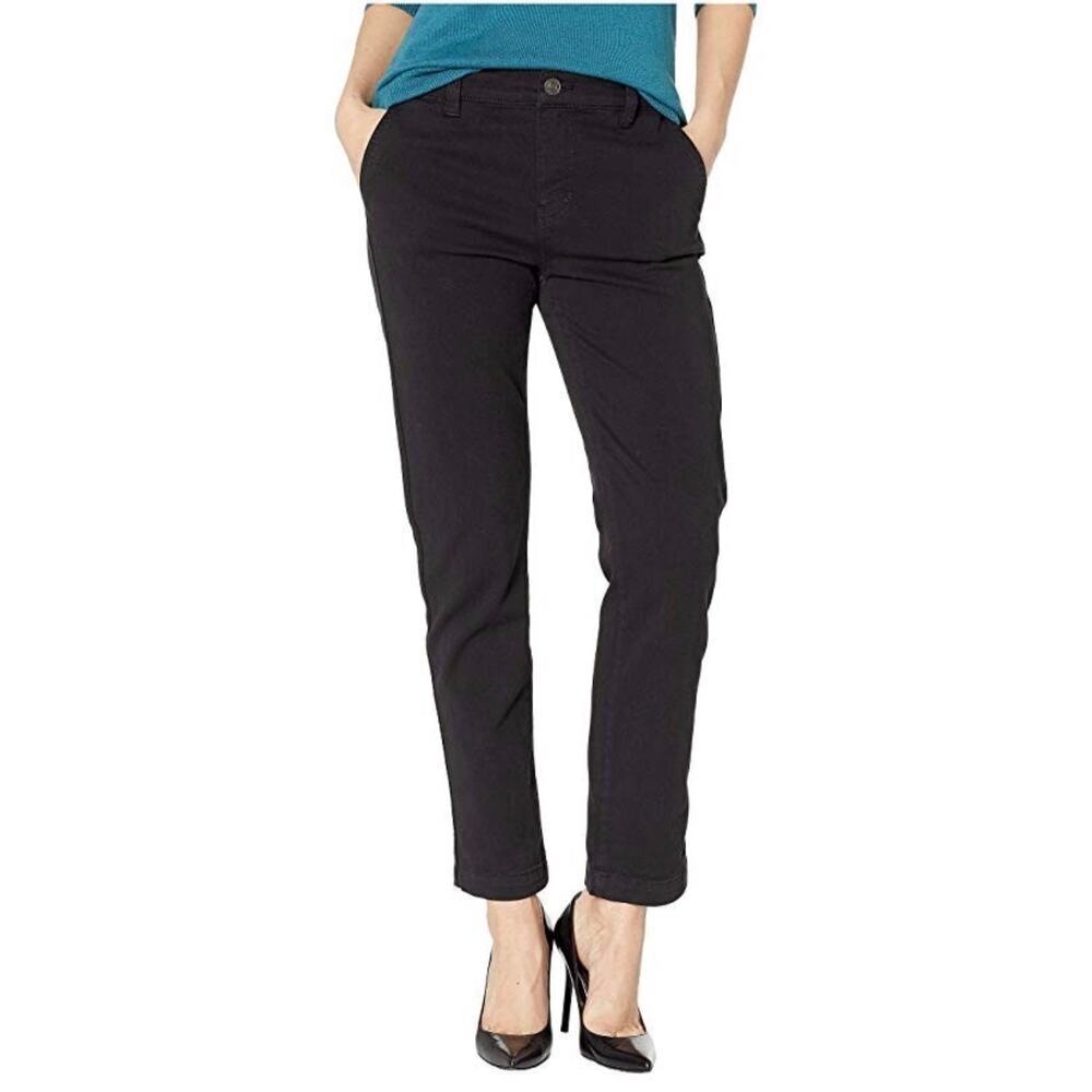 Current/Elliott The Confidant Black Stretch Chino Pants 30 NWT Cropped
